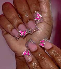 Junk Nails Short, Nails Short Pink, Junk Nails, Cute Short Nails, Acrylic Nail Set, Hard Nails, Cute Simple Nails, Gel Nails Diy, Colored Acrylic Nails