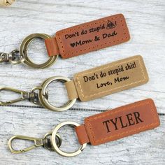 Don't Do Stupid Shit Keychain-Lucasgift Bachelor Party Gifts, First Communion Gifts, Communion Gifts, Confirmation Gifts, Securely Attached, Client Gifts, Employee Gifts, Son Gift, A Daily Reminder