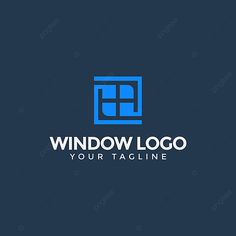 a blue window logo on a dark background