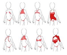 a woman's body is shown in six different ways, including the neck and back