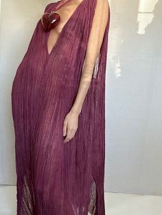 Casual Maxi V-neck Dress, Elegant Sleeveless V-neck Dress For Beach, Elegant Fitted V-neck Dress For Vacation, Sleeveless Silk V-neck Dress For Summer, Chic V-neck Spring Gown, Chic V-neck Beach Cover-up Dress, Flowy Long V-neck Summer Dress, Vintage V-neck Summer Dress For Party, Bohemian Fitted V-neck Party Dress