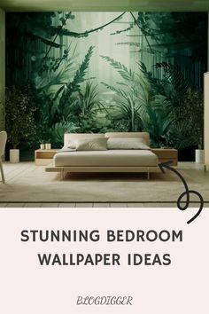 Stunning Bedroom Wallpaper Ideas for 2024 Eclectic Wallpaper Bedroom, Modern Eclectic Bedroom, Eclectic Wallpaper, Creative Bedroom, Eclectic Bedroom