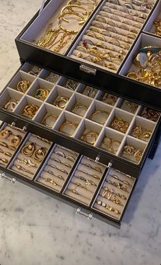 Jewelry Collection Aesthetic, Jewelry Box Aesthetic, Jewelery Storage, Future Manifestation, Jewelry Goals, Storage Organization Ideas, Manifesting Board, Christmas Haul, Stile Hijab