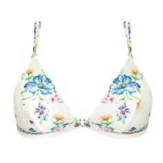 Wireless bra with front-opening LISE CHARMEL Baisers Légers Secret In Lace, Satin Embroidery, Printed Embroidery, Designer Bra, Soft Cup Bra, Stocking Tights, Triangle Bra, Wireless Bra, Brand Collection