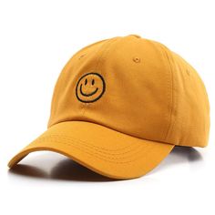 PRICES MAY VARY. STANDARD FIT - ONE SIZE FITS MOST - ADJUSTABLE STRAP BACK - UP TO 58CM (7-3/8 to 7-1/2) Durable, Hand wash. Embroidered Happy Face Design - Cotton HAND WASH - Easier to clean than the standard twill hat. LIGHTWEIGHT & PACKABLE Unstructured Crown DESIGNED IN CALIFORNIA - Trendy smiley happy face design Medium Profile Dad Hat, Curved Brim Snapback Hat, Smiley Face Embroidered Cotton Baseball Cap for Men & Women - Work, Golf, Gym, Hike, Surf (Yellow Smiley Face) Yellow Y2k, Womens Visor, Men Baseball Cap, Casual Cap, Cap Men, Baseball Caps Mens, Hip Hop Streetwear, Casual Hat, Mellow Yellow