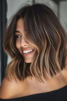 #BlondeHairGoals #BlondeTransformation #HairMakeover #BlondeBeauty #BlondeAmbition #HairInspo #BlondeBombshell #BlondeJourney #NewHairWhoDis #BlondeVibes #HairTransformation #BlondeLife #BlondeHighlights #BlondeObsessed #BlondeMagic Subtle Balayage Brunette Lob, Light Brown Balayage On Short Hair, Long Bob Haircuts Brown Hair, Caramel Balayage Long Bob, Short Light Brown Balayage, Cool Blonde Balayage On Brown Hair, Short Brown Blonde Balayage, Bob Haircut Blonde Balayage, Bob With Balayage Brunettes