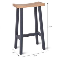 an image of a stool with measurements