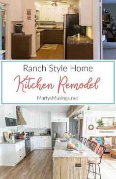 the kitchen is clean and ready to be used as a living room or dining area