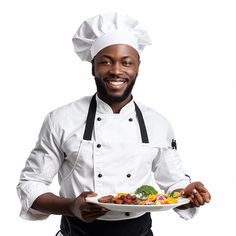 a man holding a plate with vegetables on it