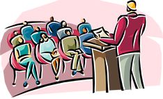 an image of people sitting at a podium with the caption what is a colloquim?