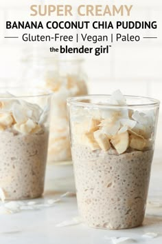 Chia Pudding Vegan, Chia Pudding Recipes Healthy, Chia Recipe, Coconut Chia Pudding, Coconut Chia, Chia Seed Recipes, Chia Pudding Recipes, Banana Coconut, Vegan Banana