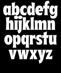 the upper and lower case of an english alphabet, with white letters on black background