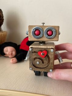 Wooden Robot Travel Toy College Student Gift Funny Office - Etsy Wooden Robot, Scrap Wood Crafts, Funny Office, College Student Gifts, Steampunk Decor, Travel Toys, Office Humor, Student Gift, Geek Gifts