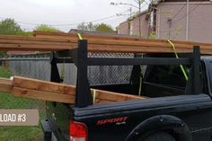 the truck is loaded with lumber and ready to be transported into the next location in the yard