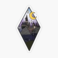 an image of a night scene sticker