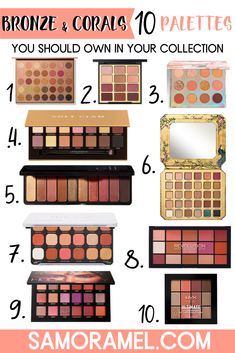 Huda Palette, Coral Eyeshadow, Bronze Palette, Bronze Eyeshadow, Eyeshadow Palettes, Beauty Must Haves, Perfect Palette, Easter Crafts For Kids