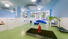 the children's playroom is clean and ready for their parents to use it