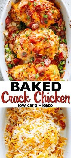 Chicken With Bacon, Ayam Bakar, Resep Diet, Keto Pancakes, Makanan Diet, Ranch Chicken, Carb Meals, Diet Vegetarian