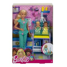 the barbie doll is in her hospital room