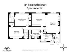 the apartment floor plan for 122 east 8th street