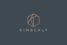 the logo for kimberly, a fashion brand that is designed to be modern and sophisticated