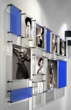 an instagram page with pictures of models hanging on the wall