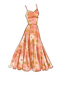 an illustration of a dress on a white background