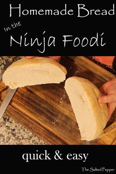 homemade bread in the ninja foodi quick and easy