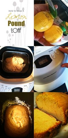 there are pictures of how to make lemon pound cake in an electric pressure cooker