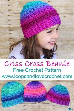 the crochet hat and beanie pattern is easy to make, perfect for beginners