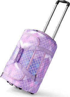 Girls Mermaid Suitcase with Wheels Kids Purple Rolling Duffle Bag for Camping Teen Girls Toddler Luggage Bag for Travel, 22inch
Visit the Choco Mocha Store Toddler Luggage, Duffle Bag With Wheels, Mocha Girls, Camping With Teens, Bag For Camping, Rolling Duffle Bag, Luggage Bag