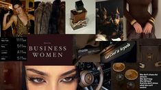 a collage of women's fashion and accessories