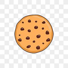 a cookie with chocolate chips on the top and bottom, as well as an image of a