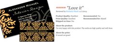 an image of a black and gold wedding card with the word love it on it