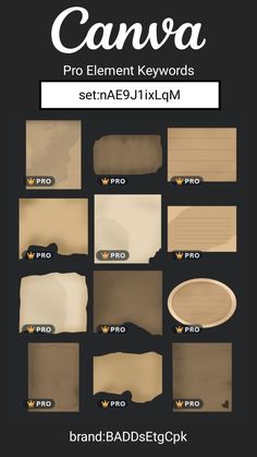 an image of canvass with text that reads canvas pro element keywords