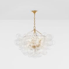 a chandelier hanging from the ceiling