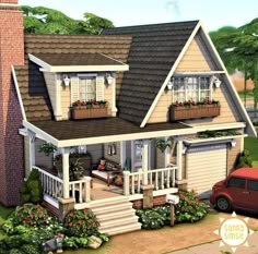 Sims 4 Content, Sims 4 Houses Layout, Holiday Pack, Lotes The Sims 4, The Sims 4 Lots, Sims Freeplay Houses, Sims Inspiration, Sims Houses, Sims Builds