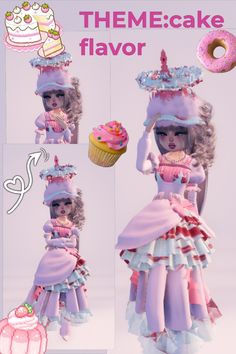 #cake #flavor #cute #DTI #dresstoimpress #dti #pink #pretty #outfit #yummy #cupcake #cake Di Cake Flavors, Di Cake Flavors Outfit, Cupcake Dress To Impress, Cake Flavours Dti Outfit, Dti Food Inspired Ideas, Food Inspired Dti, Pink Dress To Impress, Cupcake Outfit, Dessert Outfit