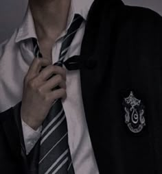 a man wearing a harry potter tie and jacket