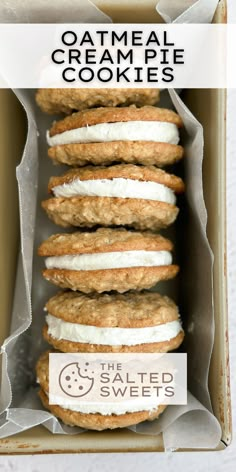 oatmeal cream pie cookies in a box