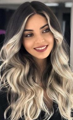 Unique Hair Color Ideas 2023, Hair Colour Ideas Brown And Blonde, Blonde With A Dark Root, Icy Blonde Money Piece Dark Hair, Blond Halo Hair, Dark Hair With Platinum Money Piece, Blonde Halo On Dark Hair, Haircolor Ideas For 2024, Hair Color Ideas For Medium Length Hair