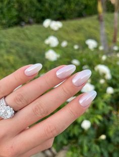 Glazed Donut Nails, Donut Nails, Glazed Donut, Pearl Nails, Blue Nail, Bride Nails, Bridal Nails, Prom Nails, Classy Nails