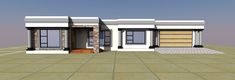 Cheap House Plans, Flat Roof House Designs, Flat Roof Design, Roof House, Modern Small House Design