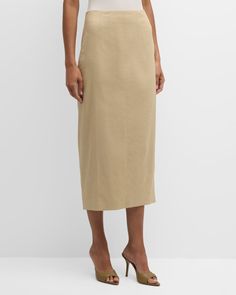 Sportswear Brand, Work Wardrobe, Veronica Beard, Linen Blend, Neiman Marcus, Timeless Fashion, Womens Bottoms, Pencil Skirt, Midi Skirt