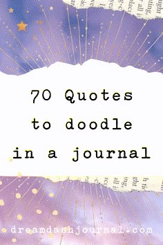 journal quotes 70 Quotes, Bullet Journal Page, Art Journal Prompts, Journal Bullet, Personal Journal, Art Journal Techniques, Planner Pdf