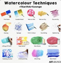 watercolor techniques for beginners to learn how to use them in their art projects