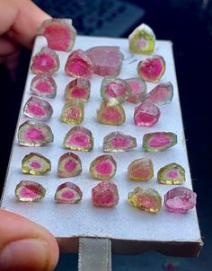 Excellent Quality Watermelon and blue Tourmaline Slices Weight : 116  Cts Sizes :   10-12mm avg number of slices.     36 Location : Afghanistan Natural Tourmaline Gemstones As Gifts, Natural Tourmaline Gemstones For Gifts, Unique Pink Gemstones For Gifts, Pink Gemstones For Gifts, Unique Tourmaline Gemstones For Gifts, Terrarium Ideas, Blue Tourmaline, Gifts Anniversary, Watermelon Tourmaline