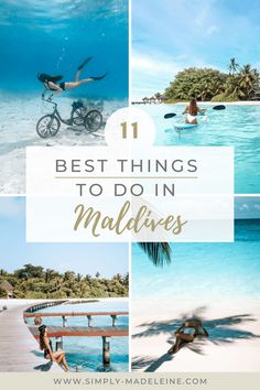 the best things to do in maldives, philippines with text overlay that reads 11