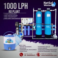 1000 LPH Commercial RO Plant at Rs 138000 Ro Plant, Camping Inspiration, The 1000, Bottled Water, Shopping Malls, Water Design, Railway Station, Lowest Price