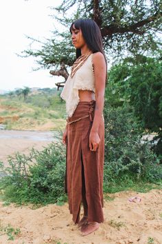 "Tribal Skirt, Long Skirt, Boho Clothing Beautiful long skirt with open front, made of high quality natural cotton. Adjustable straps on the sides. COLORS Chocolate Brown SIZES XS = 32-36 Inch Around HIP S = 34-38 \" \" \" M = 36-40 \" \" \" L = 38-42 \" \" \" XS = 35 Inch Long S = 37 \" \" M = 38 \" \" L = 39 \" \" ✴︎ More COLORS and MATERIALS: https://etsy.me/2OBoaQv ❁ Our shop on ETSY: https://www.etsy.com/shop/NaturaSpiritShop" Earth Goddess Clothing, Traditional Skirt Bottoms For Beach, Traditional Skirt For Beach, Traditional Long Skirt For The Beach, Brown Mini Skirt For Festival, Cotton Asymmetrical Skirt For Beach, Bohemian Asymmetrical Skirt With Relaxed Fit, Relaxed Lined Wrap Skirt For Festivals, Festival Long Wrap Skirt